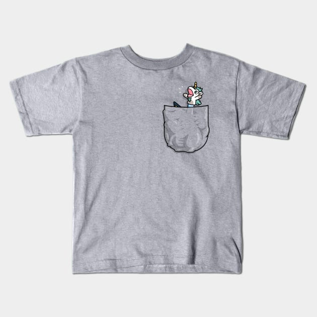 Hidden Dad Pocket! Kids T-Shirt by Raffiti